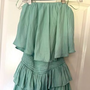 Strapless and backless gorgeous mint dress, size Small, perfect for summer!